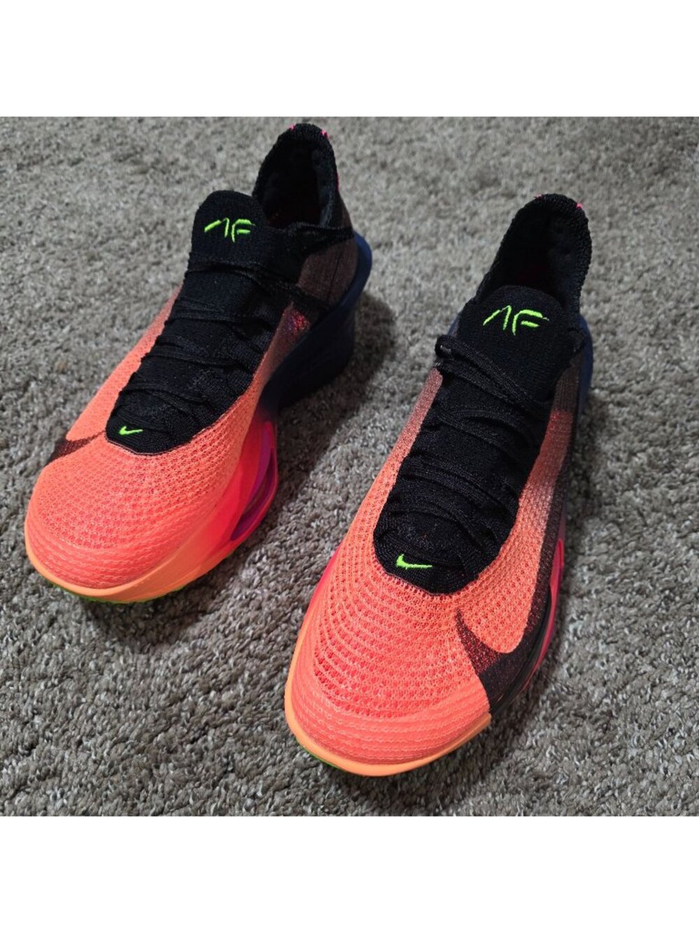 Nike Alphafly 3 Glam Women’s Size 10.5 Orange Pulse Carbon Plate IO9559-800